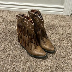 Roper Fringe Cowboy Boots